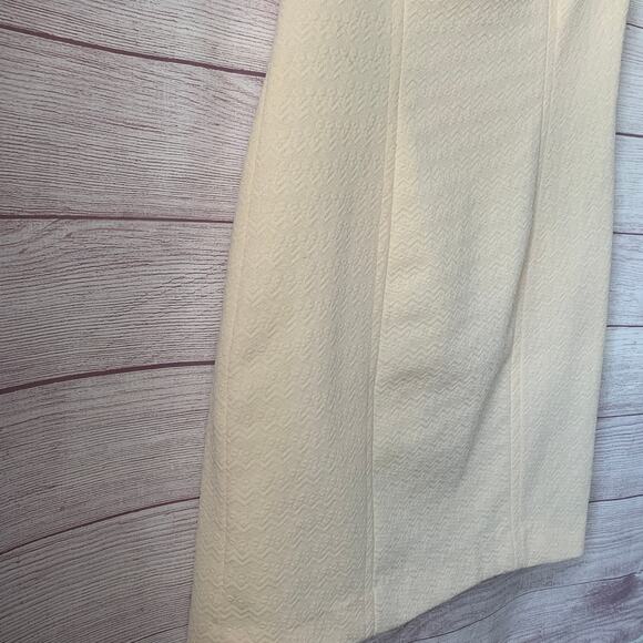 Vintage Styled By Terry Chicago Cream Mod Dress Crimplene Textured 60s - Picture 13 of 15